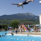 La piscine de La Blancherie rouvrira samedi 28 juin (archives). KEYSTONE/JEAN-CHRISTOPHE BOTT